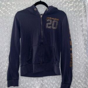 Bears Navy Blue Zip-Up Hoodie
